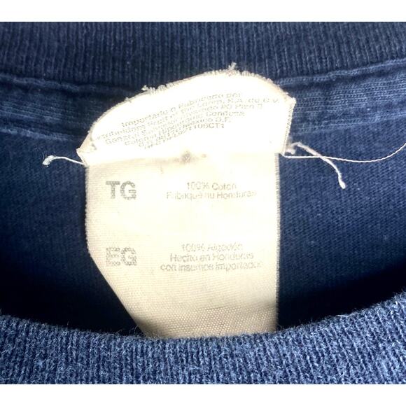 Vtg Fruit Of the Loom Mens Xl Eagle American Flag USA Patriotic T-Shirt Read - Picture 6 of 11